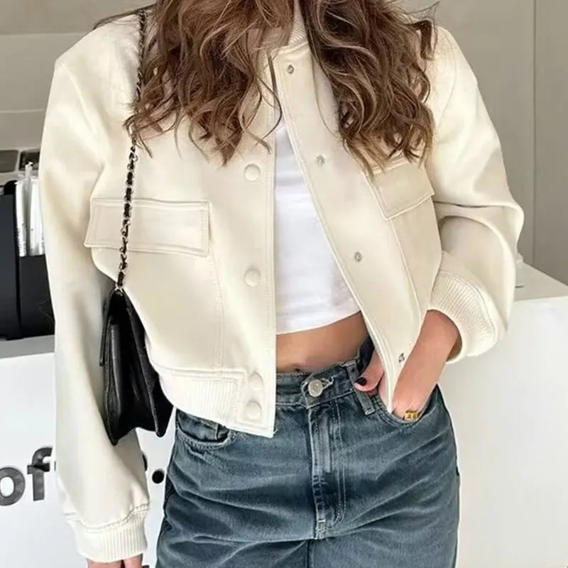 VelonaCrest™ Vintage Bomber Jacket