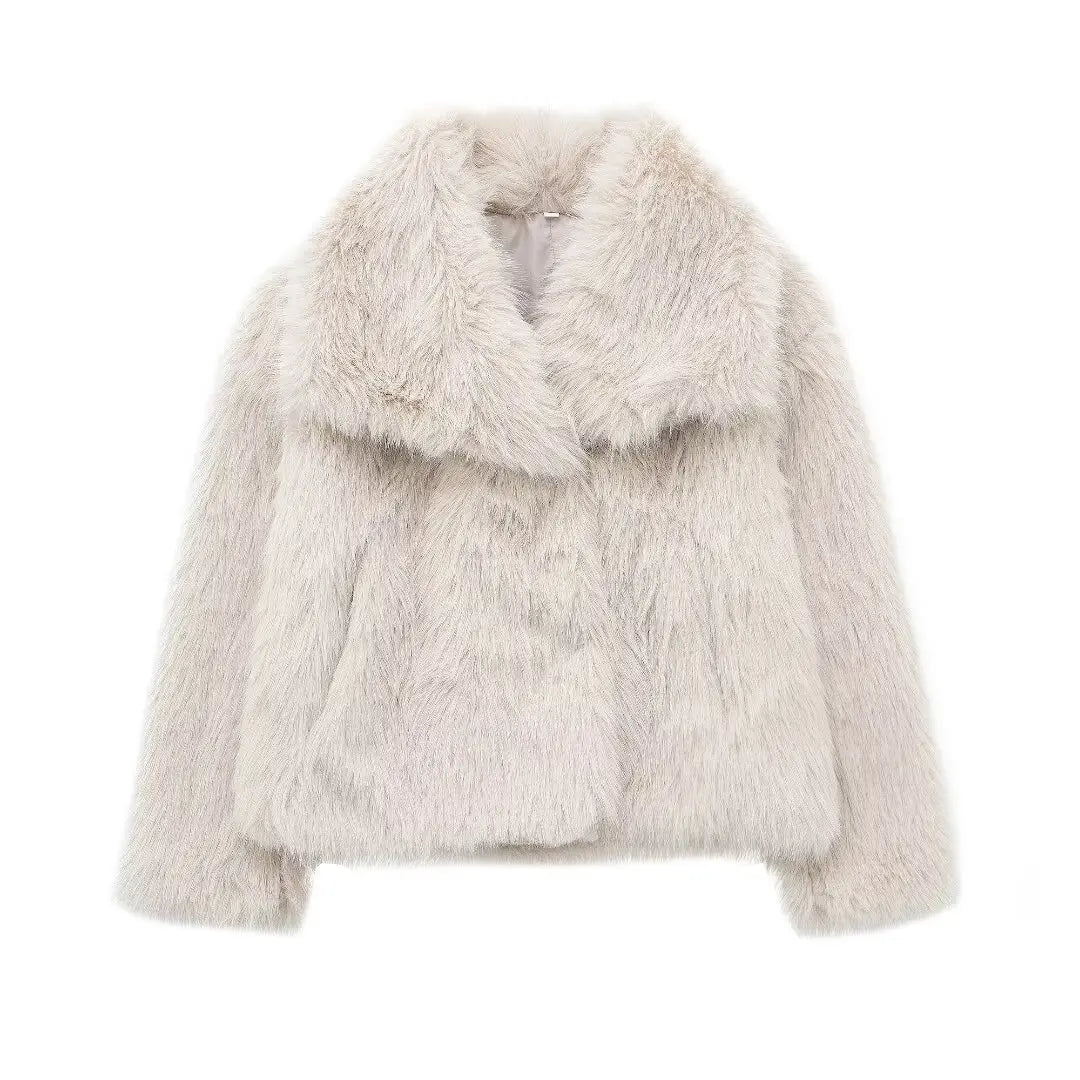 FURRELLE™ Cropped Faux Fur Jacket