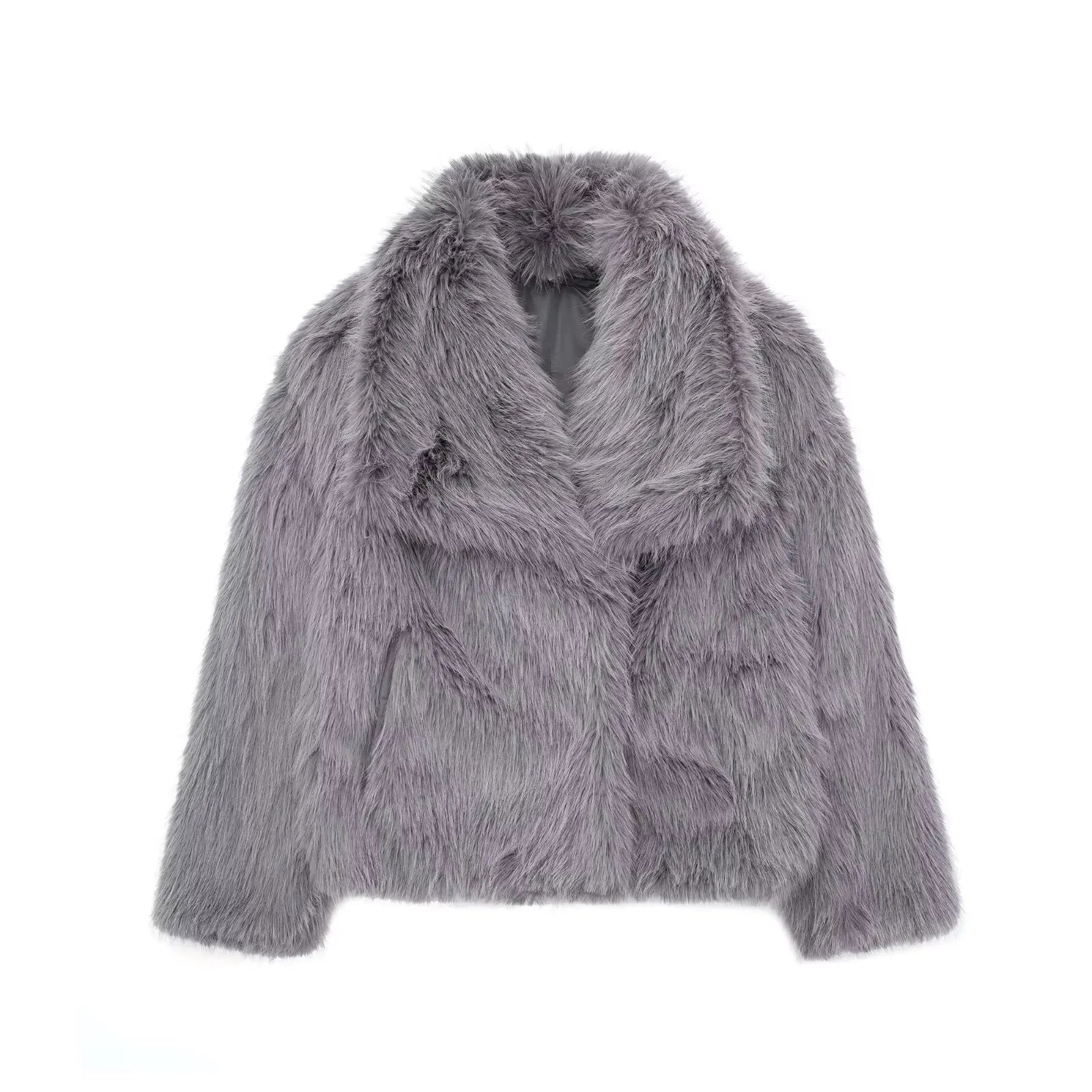 FURRELLE™ Cropped Faux Fur Jacket