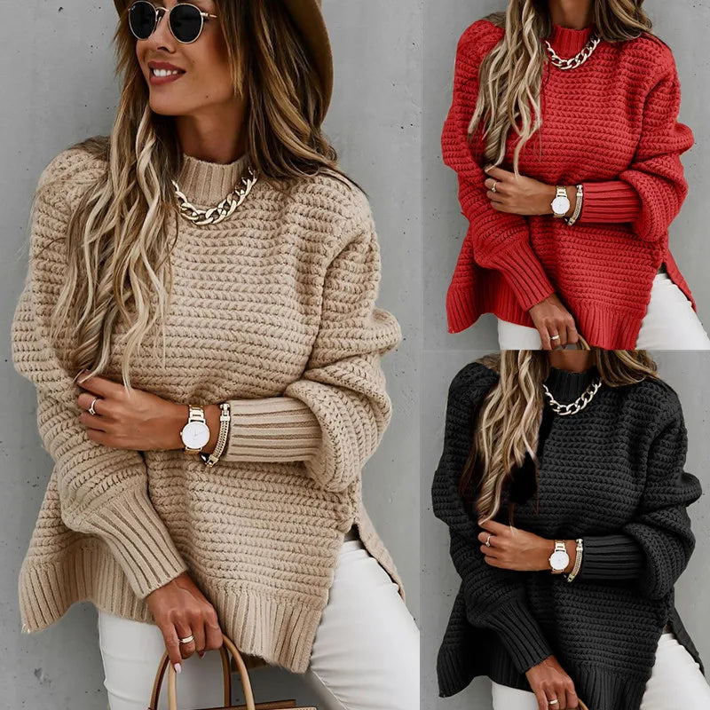 EvoChic™ Glove-Head SideSlit Sweater