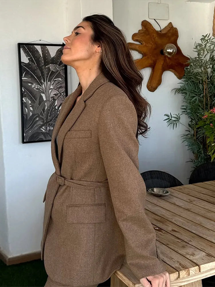 ChinSweety LuxeFit™ Belted 2-Piece Suit