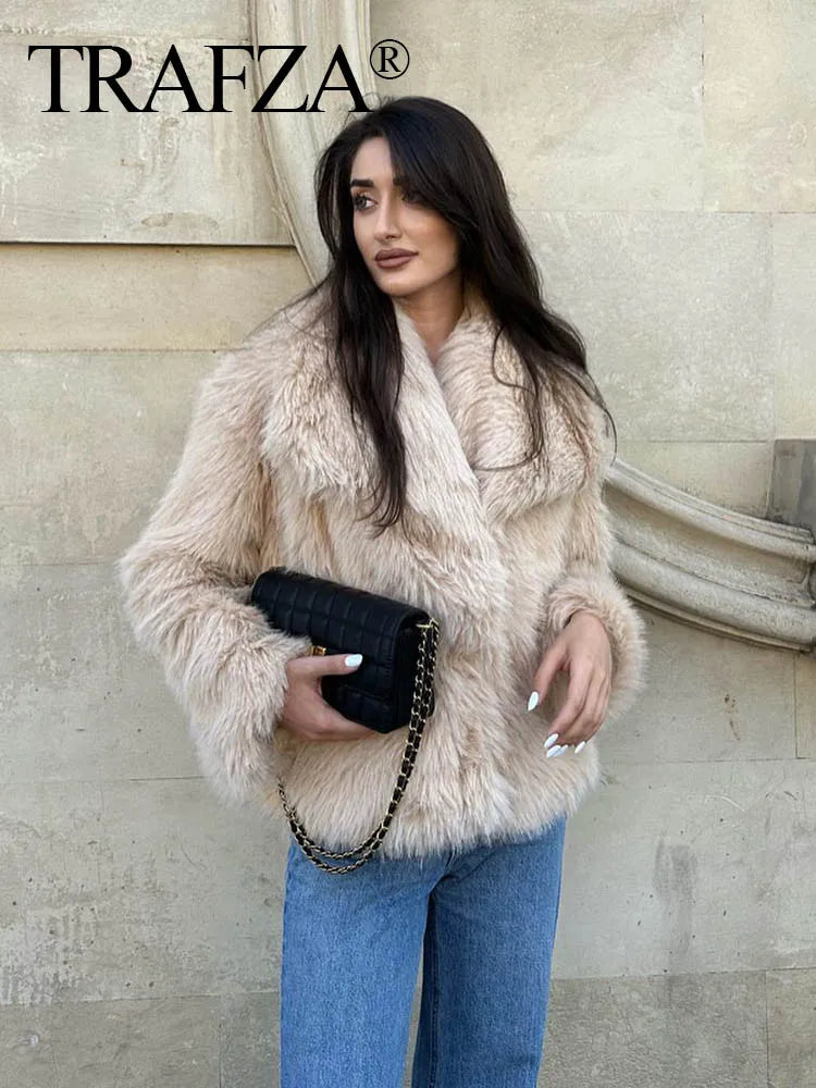 FURRELLE™ Cropped Faux Fur Jacket